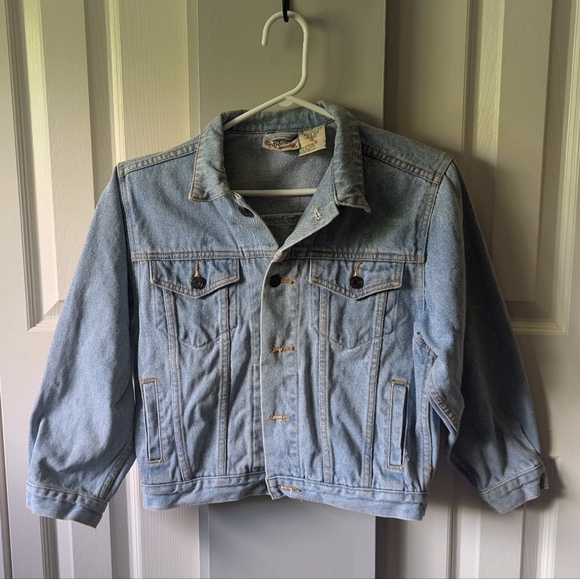 VINTAGE NORTHERN GETAWAY DENIM JACKET DINOSAURS S/P - Picture 1 of 6